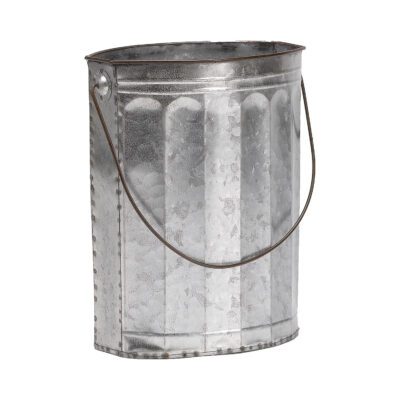 Tin Bucket with Wire Handle - CT2499