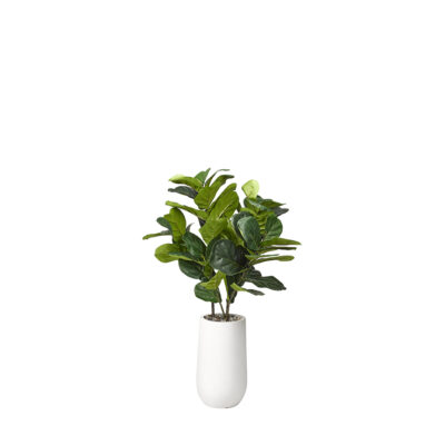 Natural Touch Fiddle Leaf Fig Plant in Quinn Planter 4' - 319111