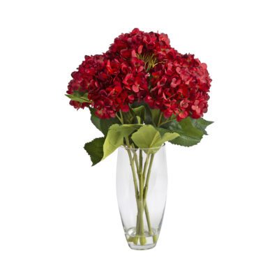 Hydrangeas in Aurora Vase - 209107