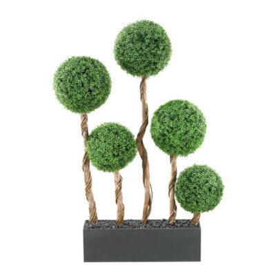 Boxwood Ball Screen in Rectangle Planter - 312133
