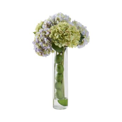 Hydrangeas with Limes in Cillian Vase - 212214