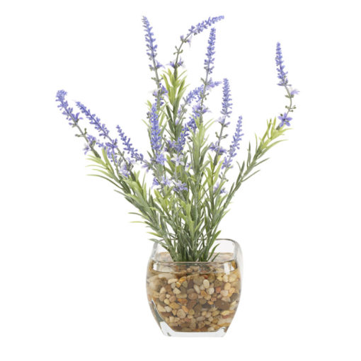 Lavender in Bevel Vase - 212243