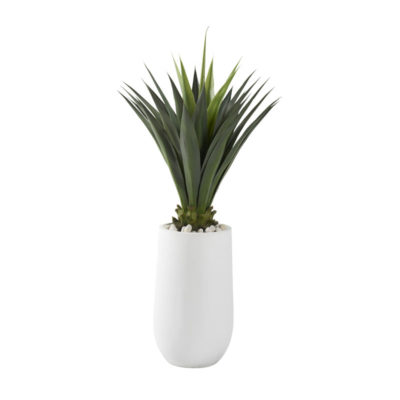 59" Jumbo Agave Plant in Medium Quinn Planter - 321227