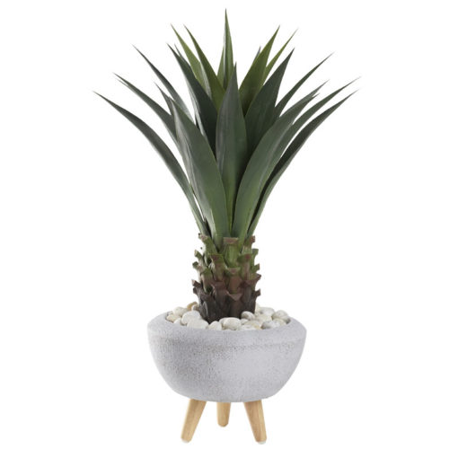 Jumbo Agave Plant in Small Triad Planter (with legs) - 321261