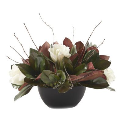 Magnolia Stems and Birch Tops in Skipper Planter - 229030