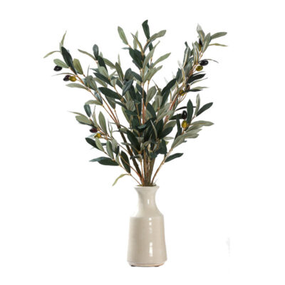 Olive Spray in Lait Vase - 231026