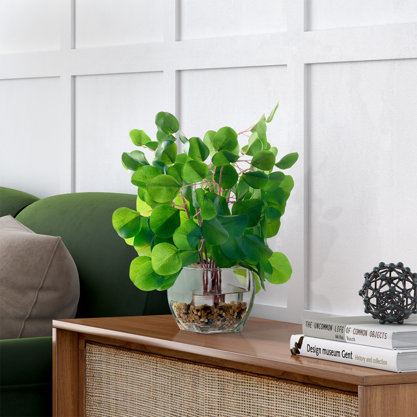 Eucalyptus Green in Bevel Vase - 239013 - Image 2