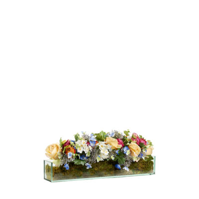 Assorted Flowers in Aquaria Vase - 239040