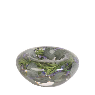 Lavender and Eucalyptus in Medium Puddle Vase- 216002
