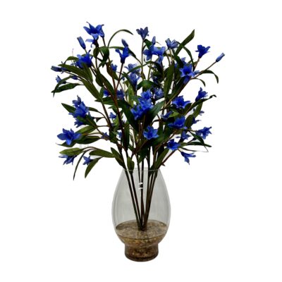 Blue Spike Flower in Socle Vase - 240100