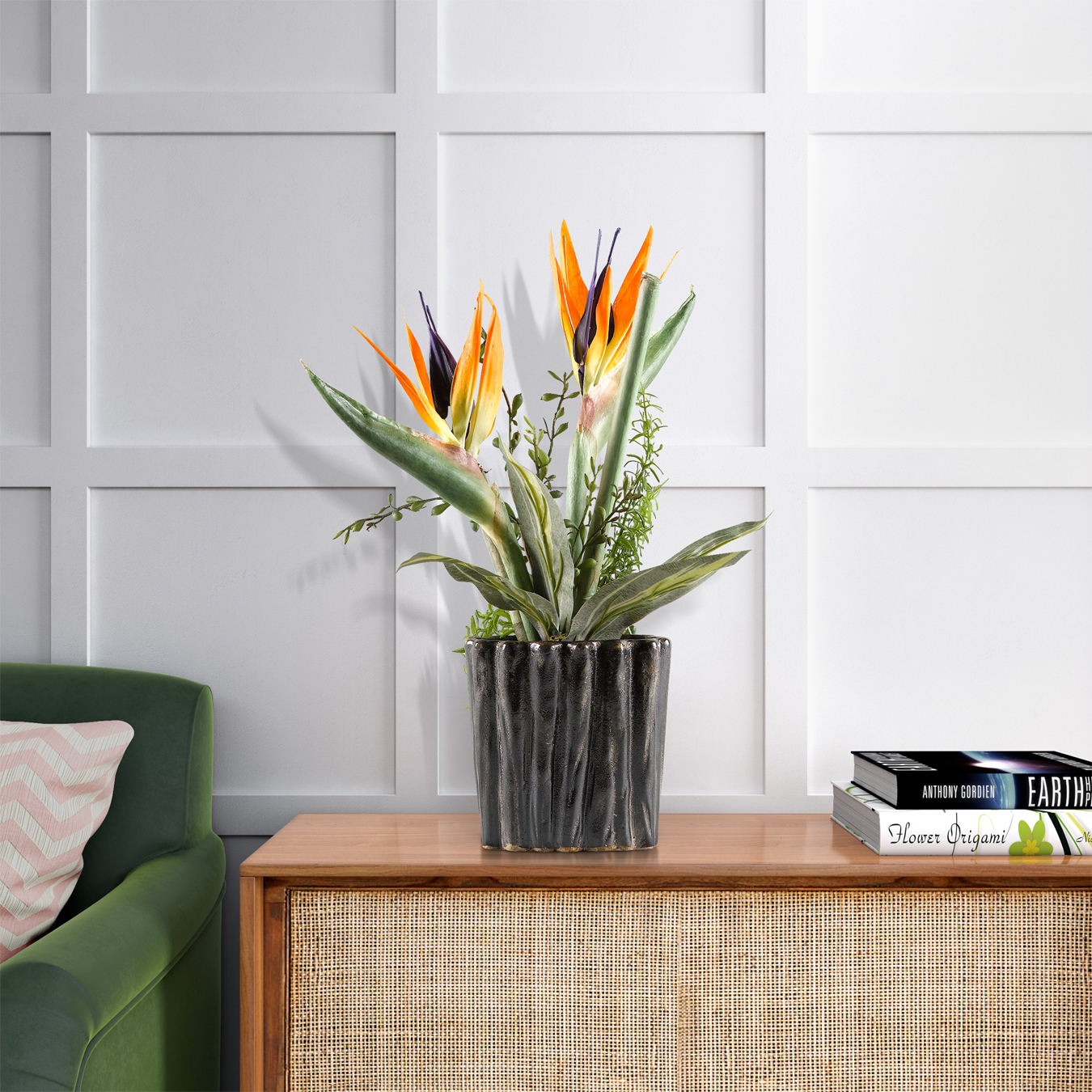 Bird of Paradise in Ripple Planter - Image 2