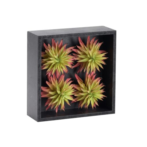 Wall Hanging Green/Pink Single Stem Succulents - 212120