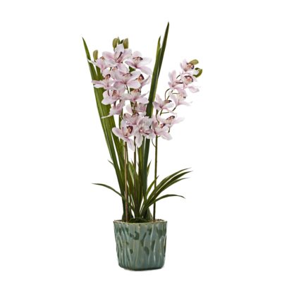 Pink Real Touch Orchids in Ceramic Pot - 231100