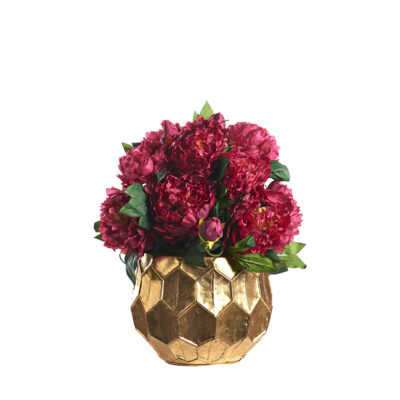 Cerise Peonies in Small Felix Planter - 234012