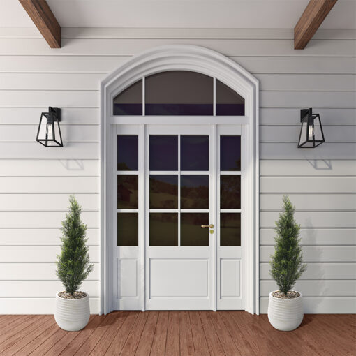 Cedar Topiary in White Planter 4' - 323802 - Image 2