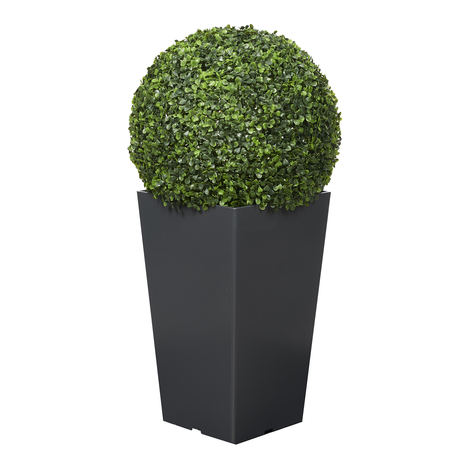Boxwood Ball in Black Plastic Planter 2.6' - 323842
