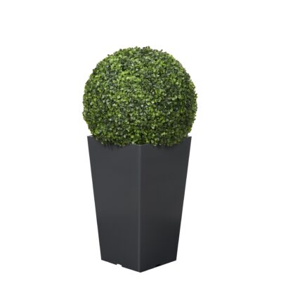 32" Boxwood Ball in Black Plastic Planter - 323842