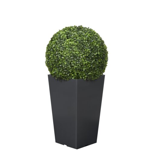 32" Boxwood Ball in Black Plastic Planter - 323842