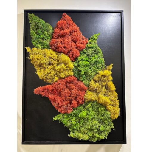 Multi Colored Leaf Moss Wall - 324311