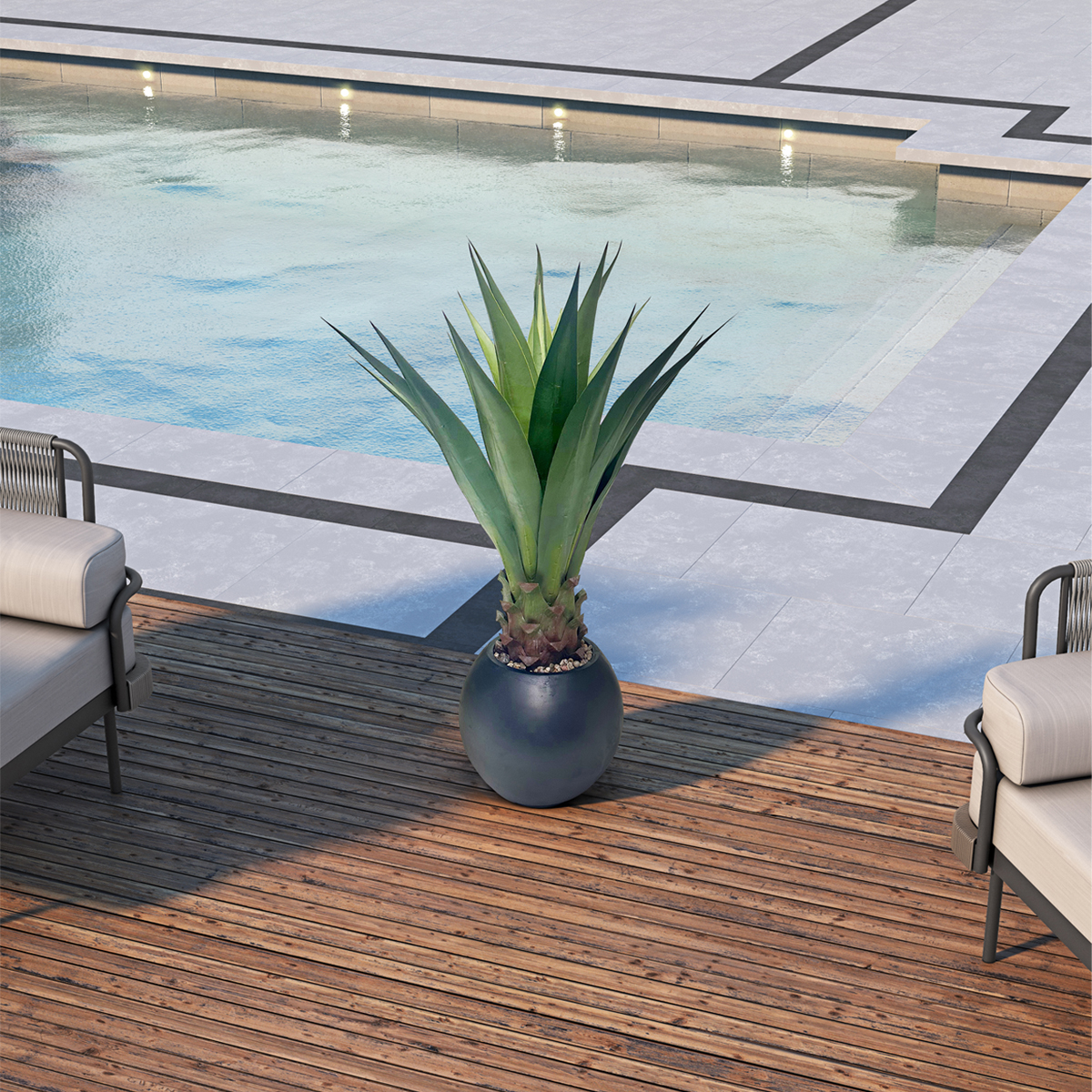 Agave Jumbo Plant in Porter Planter 3.1' - 939-3105 - Image 2