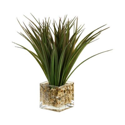 Wild Grass in Tealight Vase - 139087-S