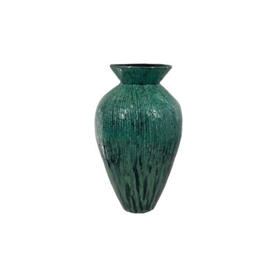 Bamboo Spun Vase - Teal