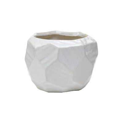 Flintstone Planter - Small White - CT2573