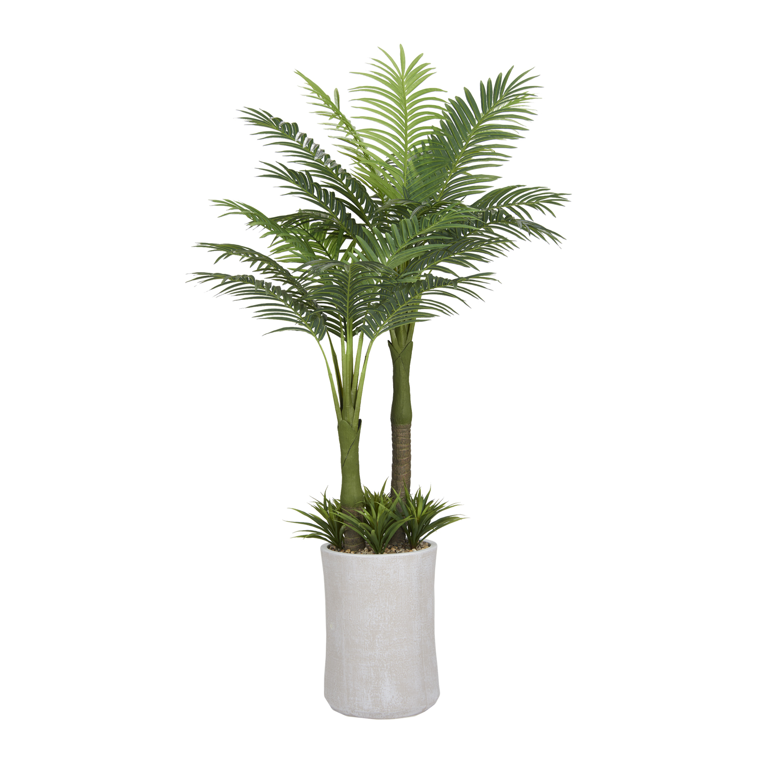 Royal Palm & Lily Grass in Weston Planter 8.5' - 325400