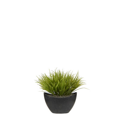 Faux Grass in Boat Planter - 7255012