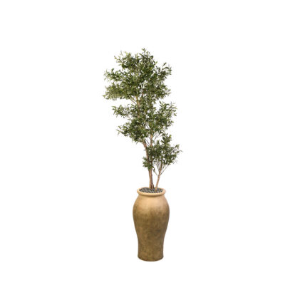 Olive Tree in Taupe Floor Vase 8.5' - 321821