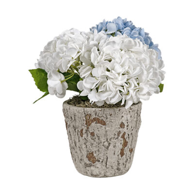 Real Touch Hydrangeas in Large Genevieve Planter