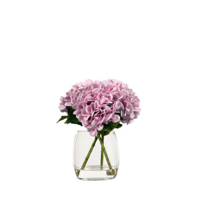 Real Touch Hydrangeas in Tumbler Vase
