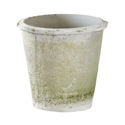 Abode Planter White Stone Terra Cotta Pot - CT2931