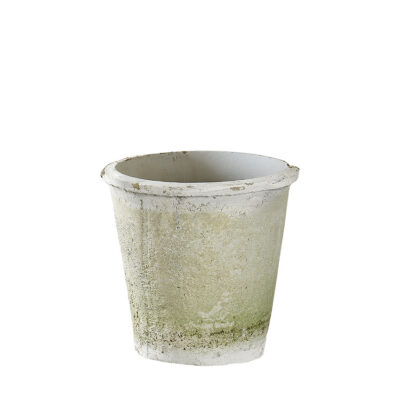 Abode Planter White Stone Terra Cotta Pot - CT2931