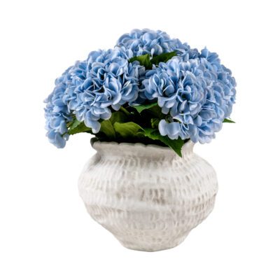 Hydrangeas in Clouded Clay Planter - 264003
