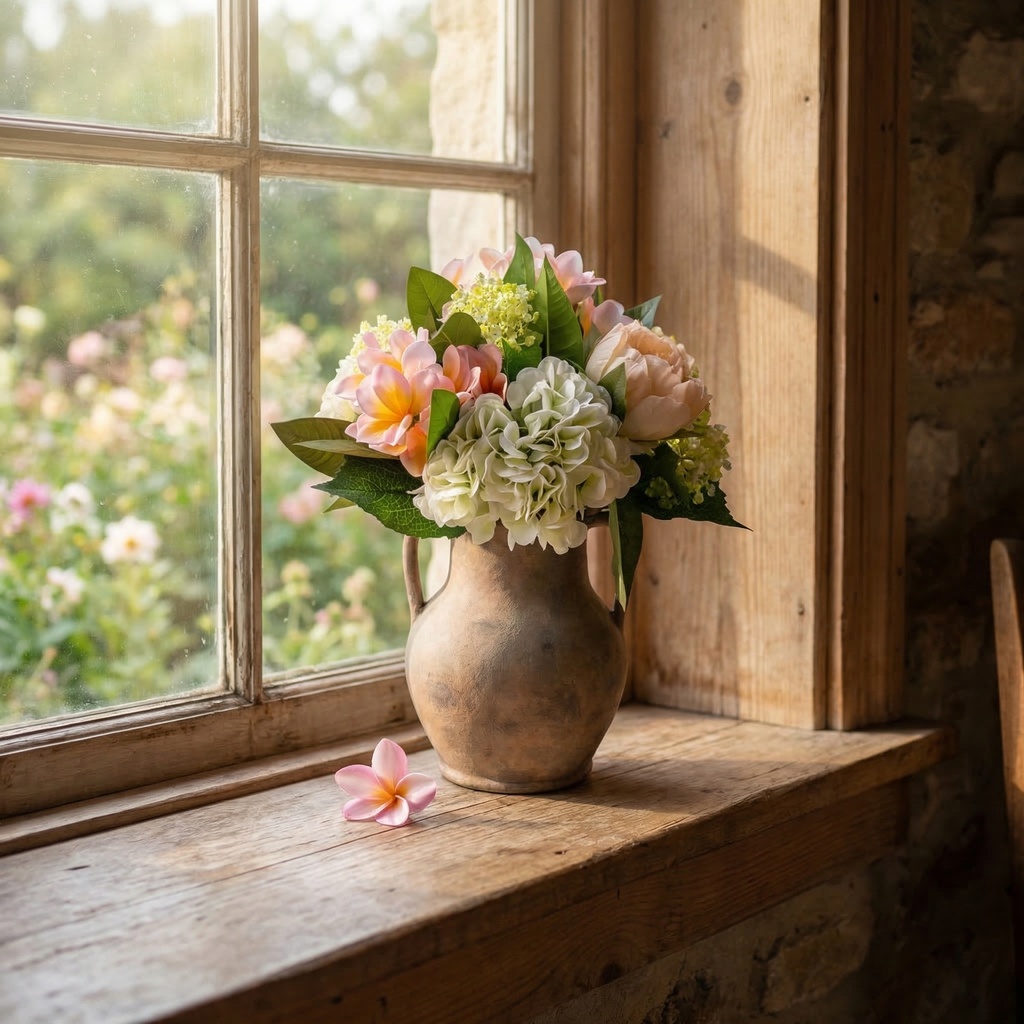 Frangipanis, Hydrangeas, Peonies & Snowball Sprays in Legacy Urn - 264015 - Image 2
