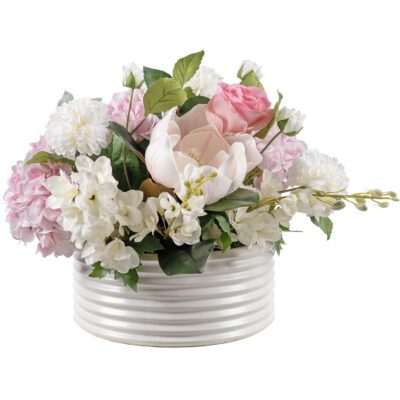 Hydrangeas, Dahlias, Roses, Delphinium, and Magnolias in Armonica Bowl - 264029