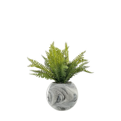 Fern Bundles in Marble Glass Bowl - 7264002