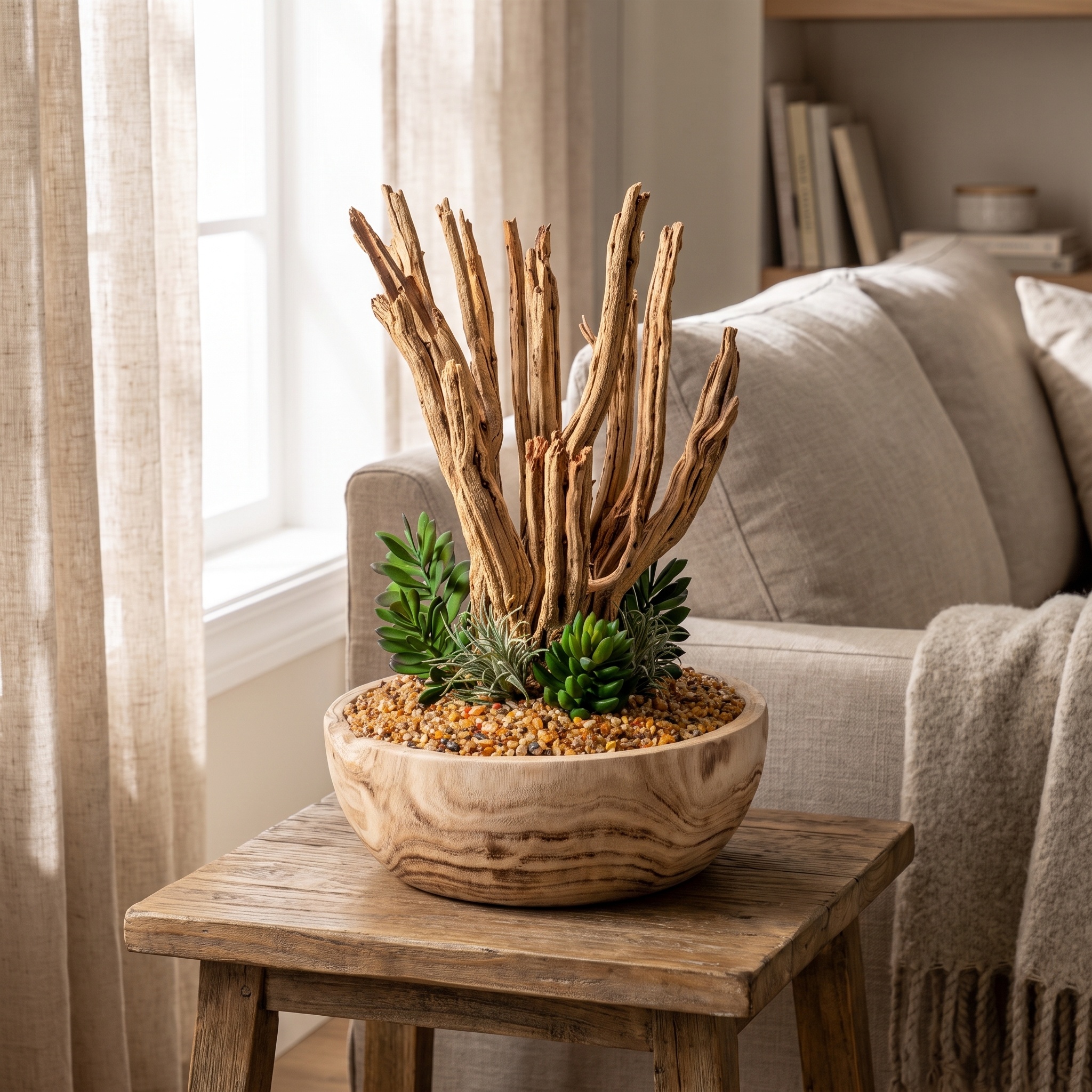 Assorted Succulents & Ceanothus in Ambrose Bowl - 267000 - Image 2