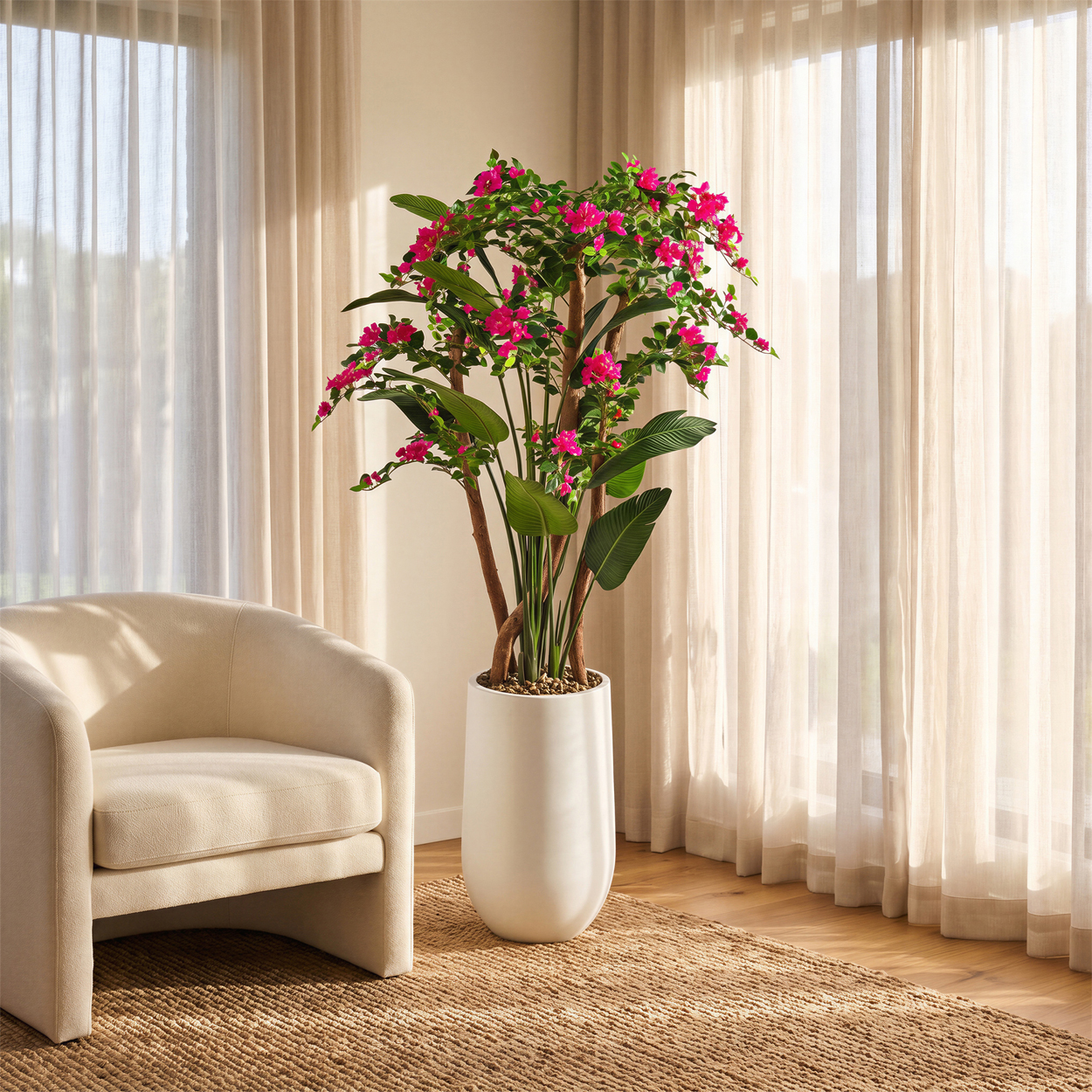 Traveler & Bougainvillea in Quinn Planter - 326701 - Image 2