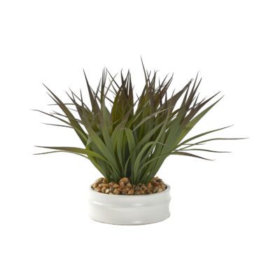 Green/Brown Grass in Dollop Planter - Small - 229017