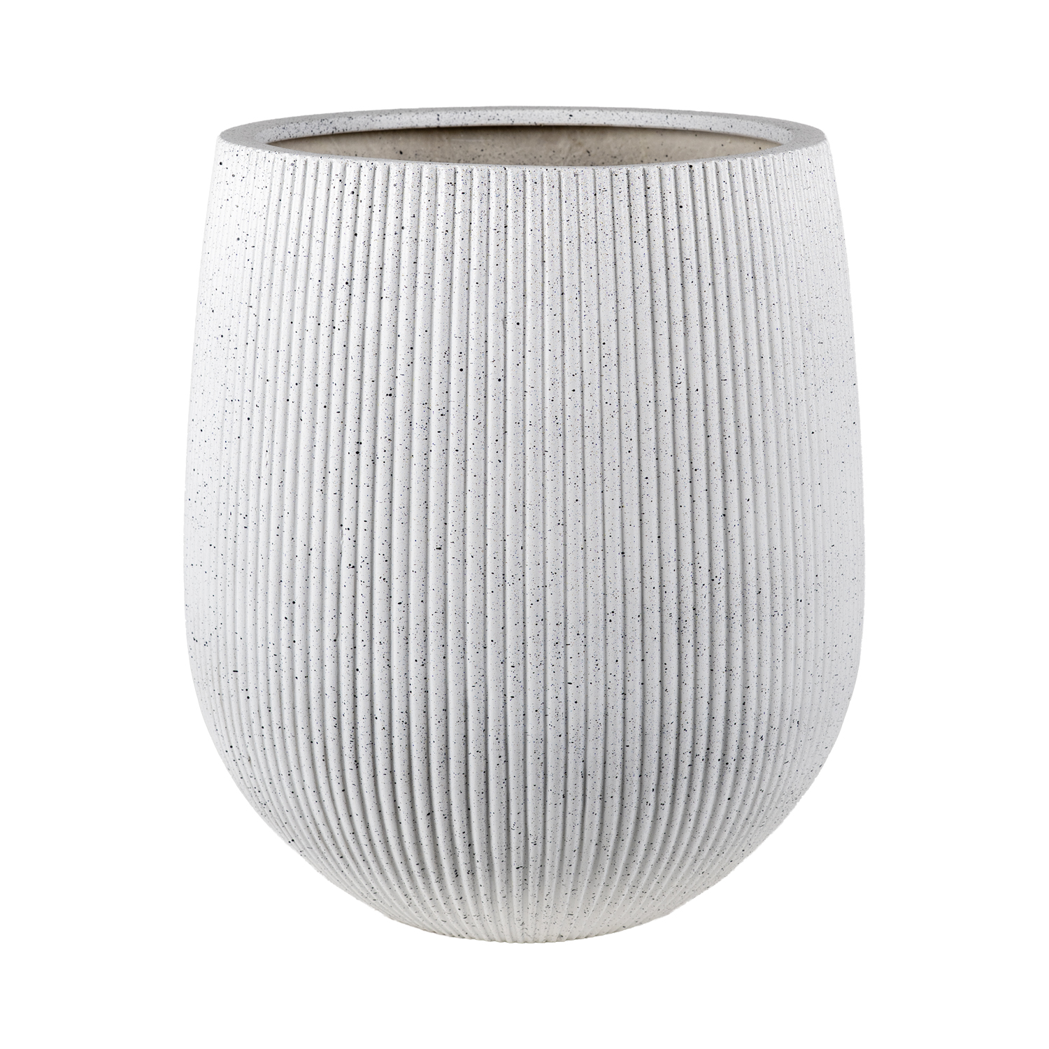 Urban Ribbed White Planter